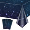 4 Stück Space Galaxy Party Tischdecken, Sternennacht Tischdecke Supplies, 220x130cm Space Explore Thema Tischdecke für Space Galaxy Theme Party, Outer Space Stars Thema Geburtstagsdekorationen