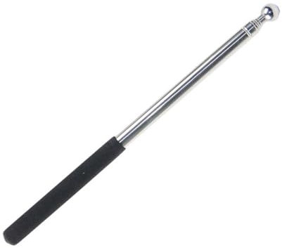 UEAVOID Bastón didáctico telescópico de acero Inoxidable,1 unidad,Palo extensible 1 Metro Extensible,diámetro 10 mm (Negro)