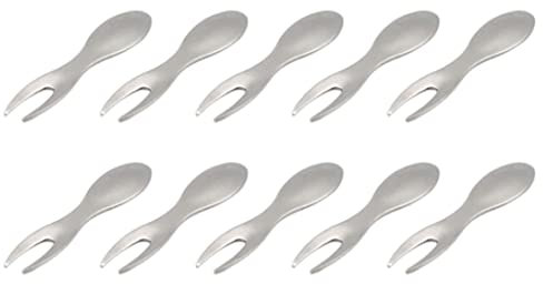 Porta pannocchie in acciaio inox per barbecue, spiedini di pannocchie di mais, forchette da picnic, bastoncini da frutta, 10 pezzi, forchette da barbecue, spiedini di di mais, bastonci