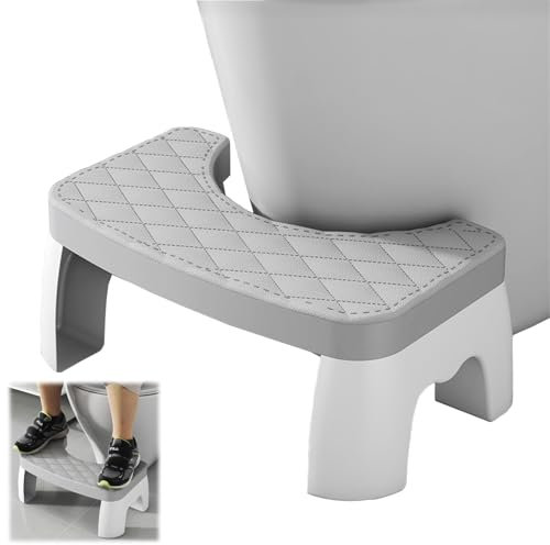 FUYTSUO Toilettenhocker Erwachsene, Kackhocker für Erwachsene, WC Hocker Erwachsene und Kinder, Hockende Fußhocker Schemel Toilet Stool Toiletten-Fußhocker, Tragbarer Klo Hocker