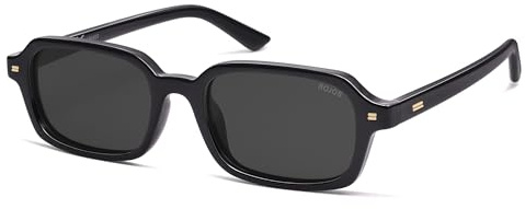SOJOS Occhiali da sole rettangolari polarizzati retrò donna uomo vintage trendy shmal quadrati occhiali da sole con protezione UV400 SJ2610