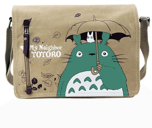 My Neighbor Totoro Borsa tracolla, My Neighbor Totoro Borsa spalla, Borsas in tela da uomo, Borse tracolla, Borsas tracollas grande capienza Bors con disegni animati Regali per Signori e signore