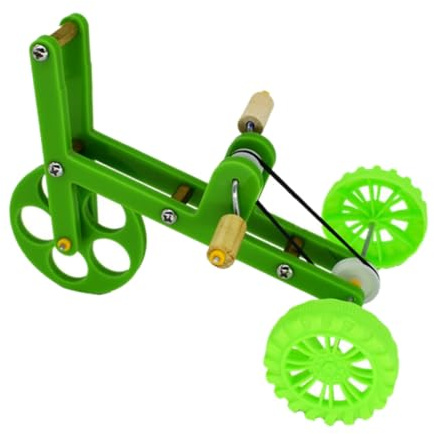 Abaodam Bicicleta Divertida de Loro para Entrenamiento Accesorios para Pájaros, Material Plástico y Metálico, Adecuado para Parrot Play y Entrenamiento de Aves