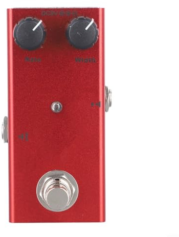 TDCuizent Pédale d'effet portable pour guitare électrique avec retard de distorsion, chorus, trémolo, overdrive, effets numériques et analogiques pour guitare électrique pour alimentation 9 V (E)