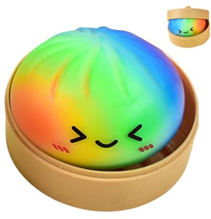 Gioco Schiacciabile a Forma di Raviolo,Riempicalze antistress morbidi a cartone animato | Giocattolo da Mano a Forma di Dumpling da Stringere | Per Ceste Pasquali, Aula, Ufficio e Scuola