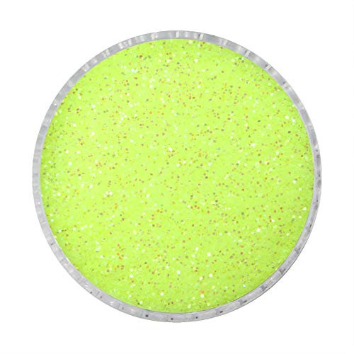 Colours of Fine Glitter Dust for Nails Art Face Body Eye Shadow Craft Paint (IRIDESCENT - U.S. Yellow Green - C2550)
