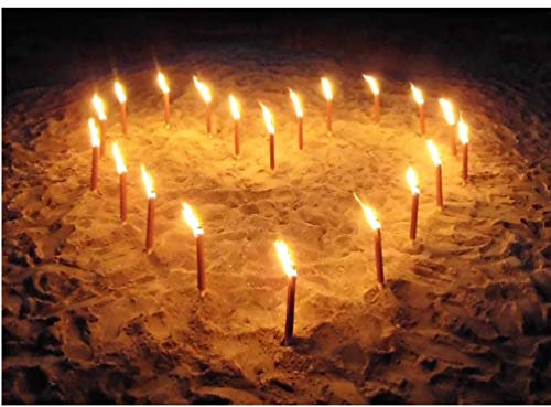 Torche cœurs - Déclaration d'amour - Durée 45 min. Durée de combustion :