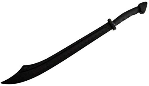 Bay Kung Fu Säbel (DAO) TPR Kunststoff schwarz ca 85cm Wing Tsun Tai Chi Trainingsmesser Kunststoff Schwert Säbel Chinesische Messer