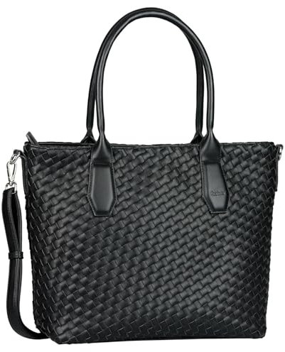 Gabor bags Emilia Damen Shopper Umhängetasche Reißverschluss Mittelgroß Schwarz