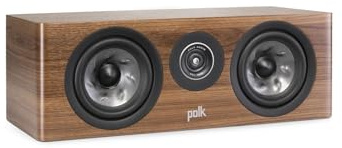 Polk Audio Reserve Series R300 - Altoparlante compatto a canale centrale per audio dinamico e dettagliato, tweeter ad anello Pinnacle da 1 e doppio woofer a turbina da 5,25, montaggio a parete