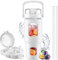 HYDRAGLAZIC 960ml Glasflasche mit Strohhalm