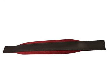 Akkordeon Bassriemen rot-braun inkl. Verstellerset – hochwertiger Bassgurt für Akkordeon & Steirische Harmonika – verstellbar, gepolstert, robust, komfortabel – Musikzubehör in Trachtenoptik