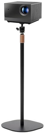 MINRS Beamer Ständer Projektorständer, 65-120 cm höhenverstellbare 360° Schwenkbarer Beamer Stativ Projektor Bodenständer mit Universelles 1/4 Gewinde