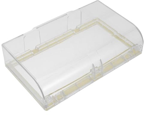 Healvian Copripresa Esterna Adesivo per Scatola Elettrica Doppia 86 Tipo Trasparente Protezione Resistente alle Intemperie per Prese Elettriche da Esterno Installazione senza Fori per