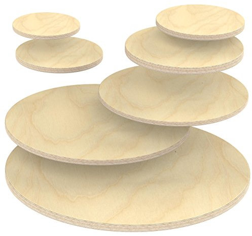 AUPROTEC Multiplexplatte 18mm rund Ø 700mm Holzplatten von 20cm-148cm auswählbar runde Sperrholz-Platten Birke Massiv Multiplex Holz Industriequalität als Tisch-Platte Bistro-Tisch etc. verwendbar