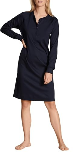 CALIDA Favourites Dreams Camicia da Notte, Blu lapistico, Taglia Unica Donna