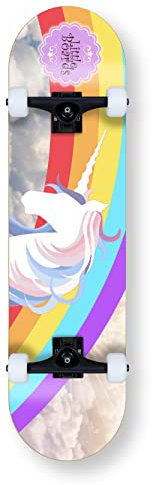 Little Boards Skateboard für Kinder - hochwertiges Komplettboard für Anfänger ab 3 oder 6 Jahren, aus 7 Lagen Ahorn, mit Griptape, Achsen und Urethane Rollen, ABEC 5 Kugellager