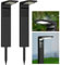 OUSFOT Spot Solaire Extérieur [Lot de 2] Lampe Solaire Exterieur 30 LED Etanche IP65, Projecteur Solaire avec 2 Modes d’Éclairage au Sol pour Jardin Cour Allée Chemin