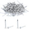 120 clavos plateados de acero para paredes de hormigón, clavos galvanizados, carpintería, ladrillo, uso universal en interiores y exteriores