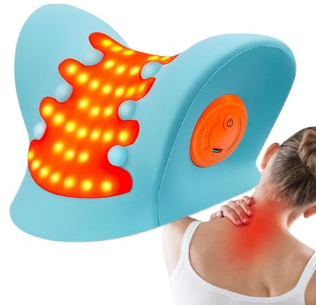 massaggiante per il collo | Supporto ergonomico correttore con riscaldamento | ergonomico per il collo,per il relax del sonno ufficio casa auto recupero