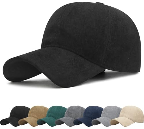 Berretto da baseball unisex in velluto a coste regolabile Cappellino Uomo Donne con Visiera Leggero Morbido Cappello Baseball Donne Traspirante Anti-UV polo sport casual tinta unita autunno inverno
