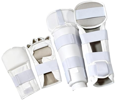 Wilgure Protección de manos y codos, protección de manos de karate, entrenamiento de taekwondo, equipo de protección deportiva, protección duradera de kárate