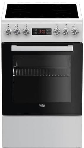 Beko FSM 57300 GW - Cocina (Cocina independiente, Blanco, Giratorio, Tocar, Frente, Electrónico, LED)