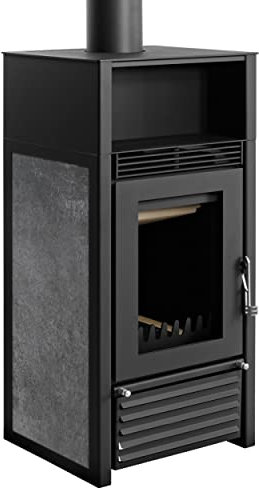 Schmitzker S55051 Kaminofen wasserführend Marbella Up Keramik anthrazit/A