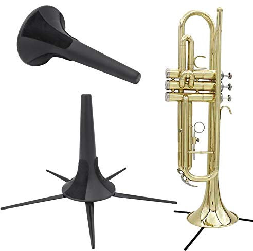 Keenso Trompetenständer, langlebiger Trompetenständer aus Zinklegierung Abnehmbarer tragbarer Stützhalter