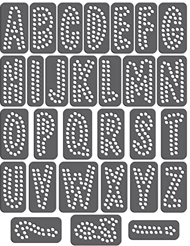 Magnetic Rhinestone Template Letter Set - Font, Casual 2 inch