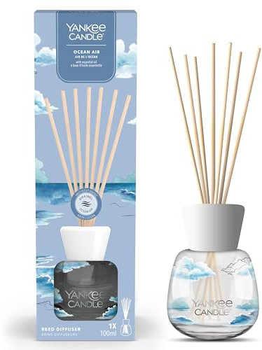 Yankee Candle Signature Diffusore a bastoncini | Aria dell'oceano | 100 ml | Fino a 10 settimane di fragranza | Confezione riciclabile | Un regalo perfetto per una donna