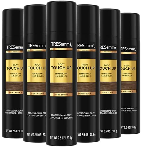 TRESemmé Light Brown Root Touch Up Spray - Temporary Hair Color for Travel, For Women and Men, 2.5 Oz (Pack of 6)