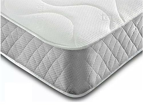 Purelux Next Gen Memory Foam And Quilted Spring Mattress with Plain Grey Border (3FT Single)