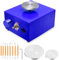 Krovtoy Potter's Wheel Ceramic Wheel Machine 30 W Potter's Wheel 6.5 cm 10 cm 30 W 0-300 rpm Electric Pottery Wheel Machine with Removable Pedal (Blau)