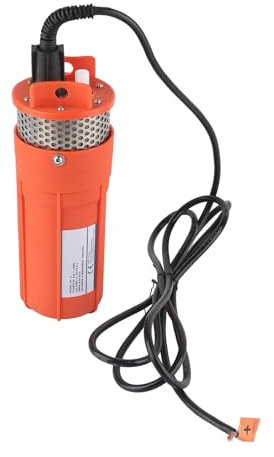 Bomba de Agua de Pozo Profundo Sumergible de 12V, Interfaz de 1/2 Pulgada Alimentada por Energía Solar, Profundidad Máxima de 30m, con Energía Solar, para Uso Remoto de Agua