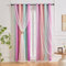 NETMEO Stern Verdunkelungsvorhänge Mädchen Prinzessin Vorhänge Kinderzimmer Schlafzimmer Fenster Doppellagige (Rosa Lila Blau, 1P × B132xH160 cm)