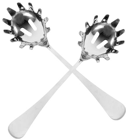 Cabilock 2 Pezzi Cucchiaio Acciaio Inossidabile per Pasta e Uova da Utensili Facile per Antiaderenti