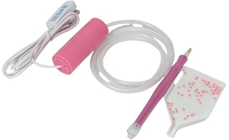 OrangeClub Stylos de peinture diamant électrique, peinture diamant esthétique, colle miroir, stylo, kit électrique, accessoires, règle, paillettes, rouleau, scellage, valise, stylos 3D, stylo