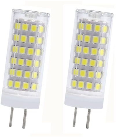 DLEDMOP GY6.35/G6.35 LED Bulb AC220V(Not 12V) GY6.35 Bi-pin Base T4 JC Type Warm White 2700K Non-dimmable(9W-2PCS/warm White)