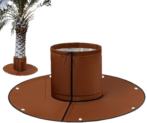 Zegaqae Protección de invierno para raíz de palmeras, aislamiento de tres capas, protección contra raíces de palmeras con clavos de tierra, resistente al agua, protección contra heladas, cortavientos