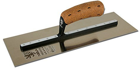 NELA Premium Chromstahl Glättekelle 375 x 120mm rostfrei Glättkelle Traufel Glätter 100% Made in Germany