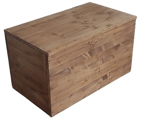 TOTAL WOOD 2012 Cassapanca in legno contenitore baule in legno 100x40x45cm color noce scuro anche su misura