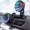 KUWUNG Car Fan Dual-Head 12V/24V, Car Fans Cooling Double Head, Portable Vehicle Mounted USB 360 Degree Rotation Auto Desk Fan Campervan With 3 Speed Strong Wind For Dashboard Home Office