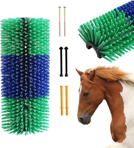 Raspador universal para caballos, ganado: cepillo de masaje para animales de cría, cabra, vaca, oveja, cerdo, alivio de rasguños de espalda