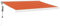 Willood Markise Motorisierte Gelenkarmmarkise Markise Garten Terrasse Balkon 300 x 250 cm Orange und Braun