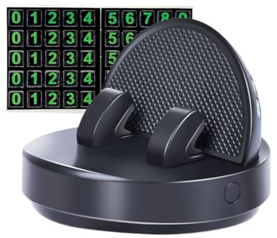 Genérico Soporte para Telefono En Salpicadero - Montura para Móvil En Tablero De Vehículo,Soporte Giratorio 360° Horizontal Vertical para Conducción Segura Viajes Familiares