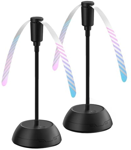 Fly Fans for Tables, Portable Fly Repellent Fan to Keeps Flies Away,Flexible Gooseneck,Soft Blades, Soundless, AA Battery Powered(not included)