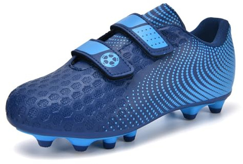 Baodenvi Fotbollsskor pojkar fotbollsskor flickor fotbollsskor barn konstgräs spikar friidrott professionella träningsskor halkfria andningsbara inomhus utomhus unisex 1-13 UK