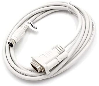 vhbw Programmierkabel RS-232 kompatibel mit Mitsubishi MELSEC FX1N, FX0N, FX1S, A-Serie, FX Computer & Peripheriegeräte - Seriell Adapter, 300 cm Grau