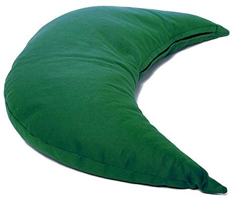 Zirbenkissen Mond ca. 50cm | grün | Zirbenholzkissen/Zirbelkissen | mit zusätzlichem Bio-Inlett